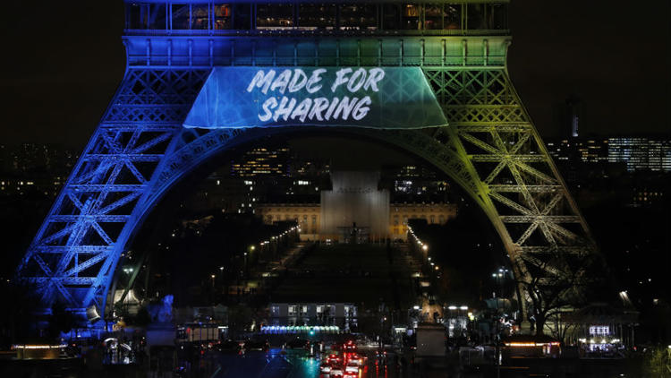 Le slogan officiel de la campagne parisienne a été dévoilé le 3 février, à l'occasion du début de la campagne internationale