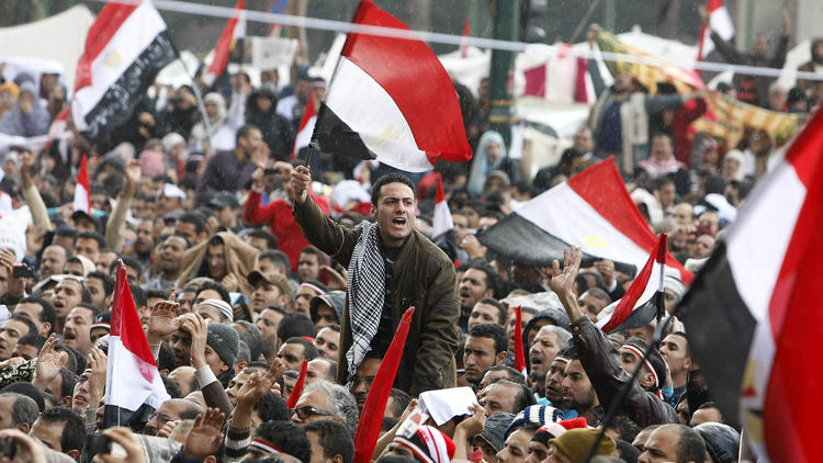 En 2011, la population égyptienne s'est soulevée contre Hosni Moubarak