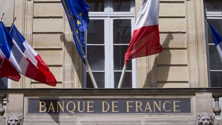 Le fronton de la Banque de France à Paris.