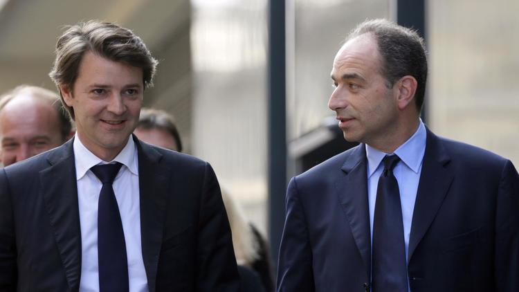 L'ex ministre des Finances François Baroin et le secrétaire général de l'UMP Jean-François Copé.