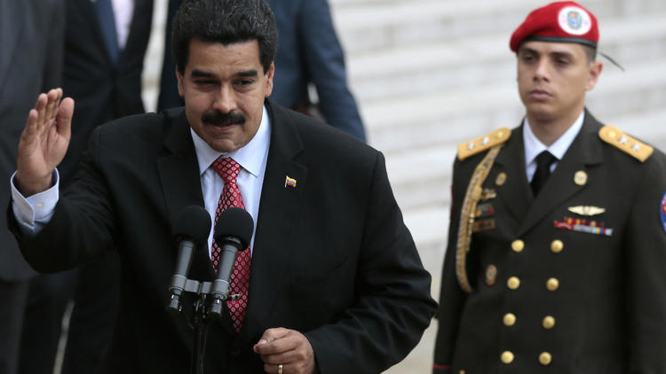 Le président vénézuélien Nicolas Maduro en visite à l'Elysée, le 29 juin 2013.