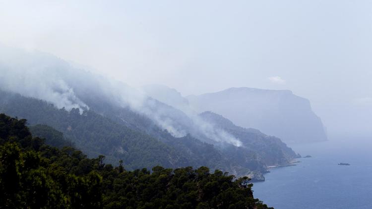 Un incendie sur l'île de Majorque, aux Baléares, le 28 juillet 2013 [Jaime Reina / AFP/Archives]