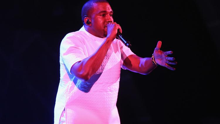 Le rappeur américain Kanye West, sur scène le 1er juillet 2012 à Los Angeles [Christopher Polk / Getty Images/AFP/Archives]
