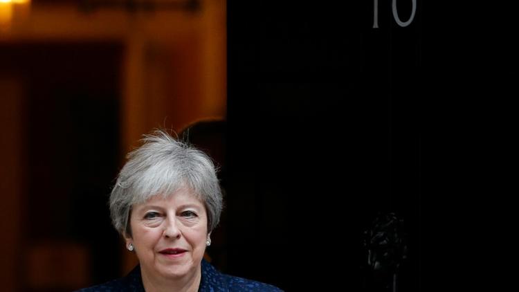 La Première ministre britannique Theresa May, le 10 octobre 2018 à Londres [Adrian DENNIS / AFP/Archives]