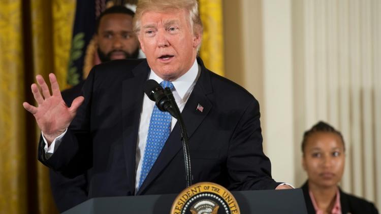 Le président américain Donald Trump, le 27 juillet 2017 à la Maison Blanche, à Washington [SAUL LOEB / AFP]