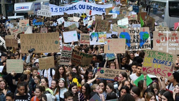Manifestation pour le climat le 24 mai 2019 à Paris [Alain JOCARD / AFP]