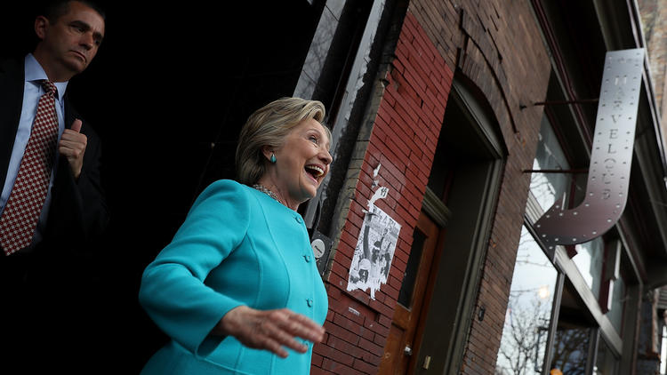 Hillary Clinton à Philadelphie, deux jours avant l'élection. 