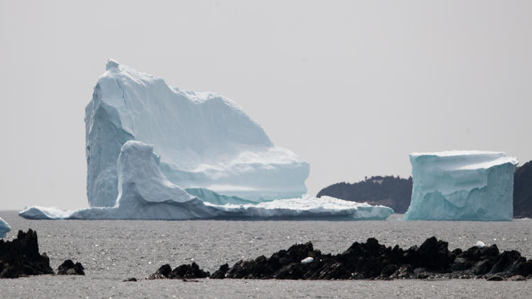 Seul 10 % de la surface des icebergs reste émergé, les 90 % restants sont sous l'eau