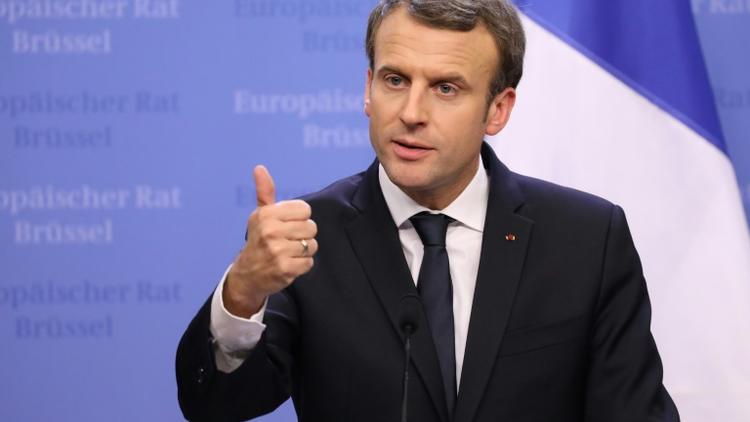 Le président Emmanuel Macron, le 15 décembre 2017 à Bruxelles [LUDOVIC MARIN / AFP/Archives]