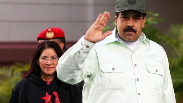 Photo fournie par l'agence de presse présidentielle montrant le président du Venezuela Nicolas Maduro à Caracas, le 7 janvier 2016  [ / PRESIDENCIA/AFP]