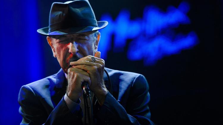 Le chanteur canadien Leonard Cohen au 47e festival de Montreux, le 5 juillet 2013 [Fabrice Coffrini / AFP/Archives]