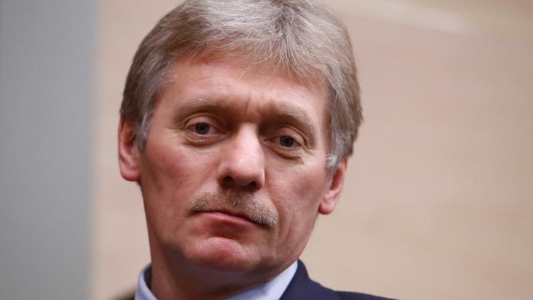 Le porte-parole du Kremlin Dmitri Peskov, à Moscou le 7 décembre 2017 [SERGEI KARPUKHIN / POOL/AFP/Archives]