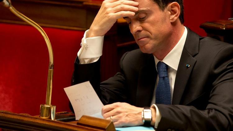 Le Premier ministre Manuel Valls à l'Assemblée Nationale, le 1er décembre 2015  [KENZO TRIBOUILLARD / AFP]