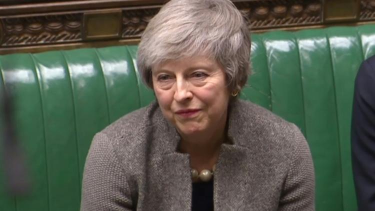 La Première ministre Theresa May à la Chambre des Communes.