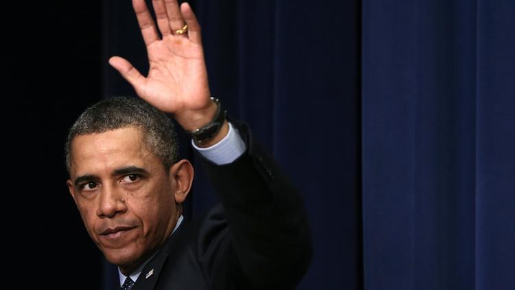Le président américain Barack Obama le 19 février 2013 à Washington [Win Mcnamee / AFP/Getty Images]