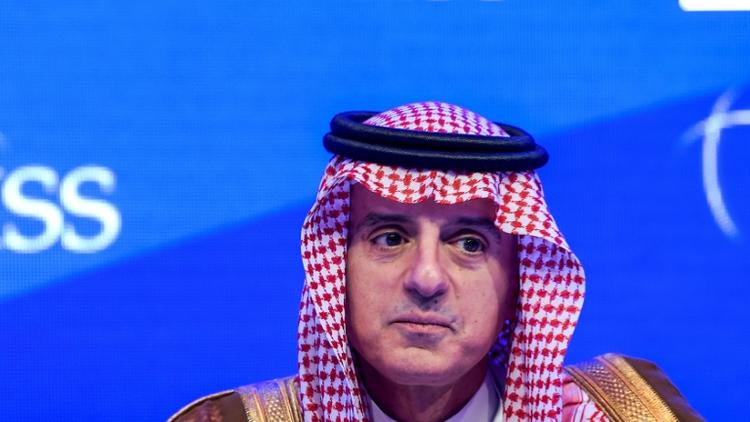 Le ministre saoudien des Affaires étrangères Adel al-Jubeir lors d'une conférence sur la sécurité régionale à Manama, Bahreïn, le 27 octobre 2018 [STRINGER / AFP]