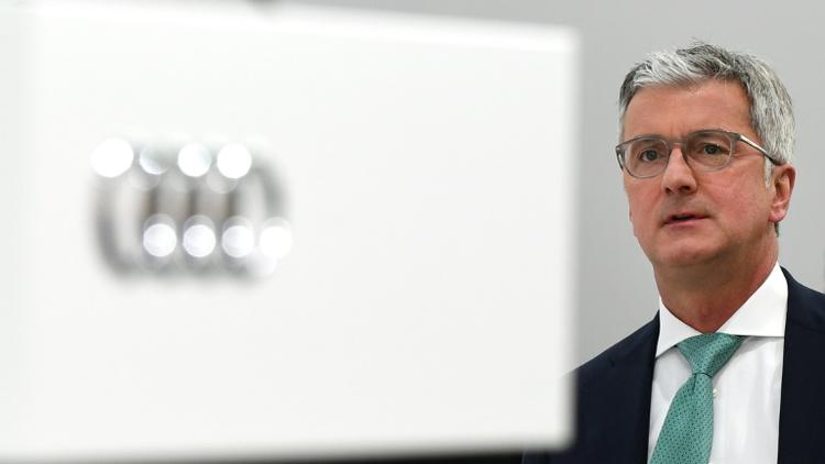 Photo prise le 9 mai 2018 de Rupert Stadler, Pdg du constructeur allemand Audi qui est personnellement soupçonné de fraude dans le scandale des moteurs diesel truqués [CHRISTOF STACHE / AFP/Archives]