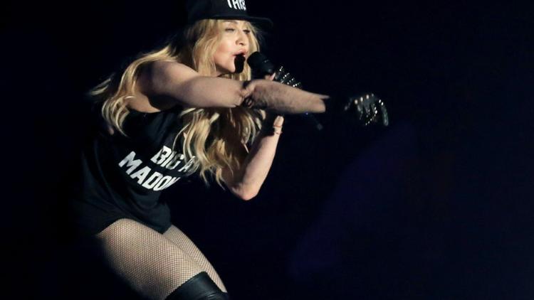 La chanteuse Madonna en concert au Festival de Coachella, le 12 avril 2015 en Californie [Christopher Polk / Getty/AFP/Archives]