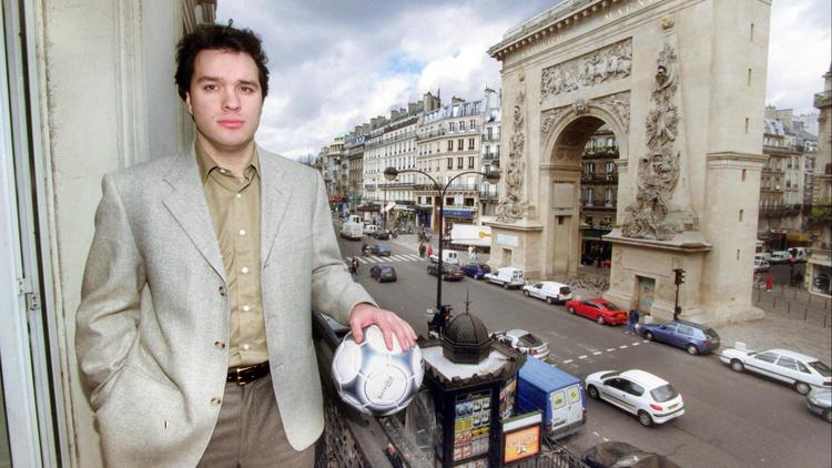 Laurent Tapie, fils de Bernard Tapie, le 23 mars 2001 à Paris [Joel Robine / AFP/Archives]