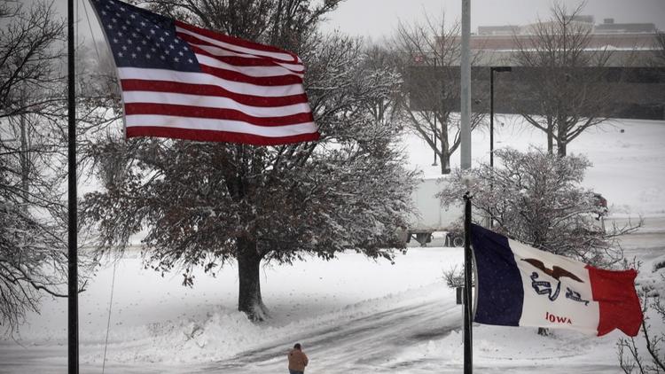 L'État de l'Iowa aux États-Unis traverse une période de tempête hivernale intense en cette mi-janvier. 