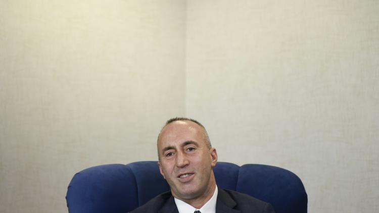 Le Premier ministre du Kosovo, Ramush Haradinaj, lors d'un entretien avec l'AFP le 25 janvier 2019 à Pristina [Armend NIMANI / AFP/Archives]