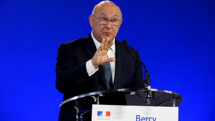 Le ministre de l'Economie,  Michel Sapin, lors d'une conférence de presse à Bercy le  20 septembre 2016 à Paris [ERIC PIERMONT / AFP/Archives]