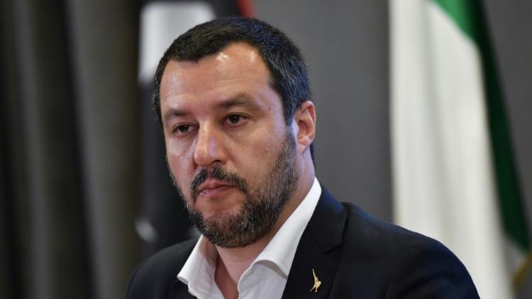 Le ministre italien de l'Intérieur Matteo Salvini à Rome, le 5 juillet 2018 [ANDREAS SOLARO / AFP/Archives]
