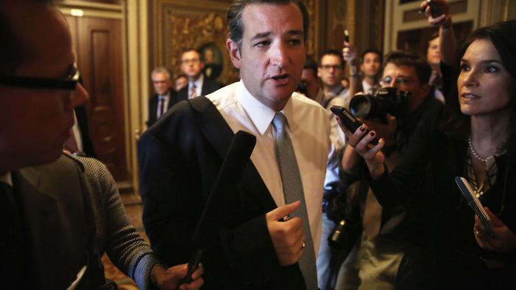 Le sénateur républicain Ted Cruz, le 24 septembre 2013 au Capitole, à Washington [Alex Wong / Getty Images North American/AFP]