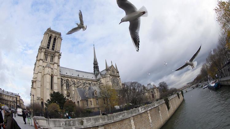 Vue prise devant la cathédrale Notre-Dame de Paris [Patrick Kovarik / AFP/Archives]