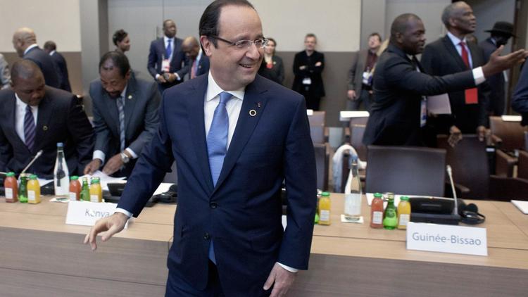 François Hollande au sommet pour la paix et la sécurité en Afrique, le 6 décembre 2013 [Thibault Camus / Pool/AFP/Archives]