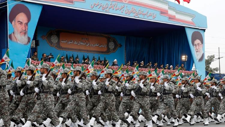 Photo d'une parade militaire annuelle, en présence du président iranien Hassan Rohani, le 18 avril 2019 à Téhéran [stringer / afp/AFP/Archives]