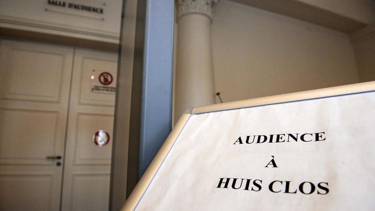 L'entrée du tribunal où  Philippe Tolila, dit "l'Araignée" est jugé à huis clos le 3 avril 2014 à Colmar [Sebastien Bozon / AFP/Archives]