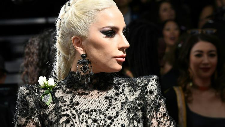 L'artiste américaine Lady Gaga aux Grammy Awards à New York, le 28 janvier 2018 [ANGELA WEISS / AFP/Archives]