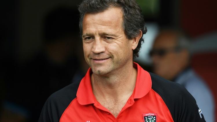 Fabien Galthié, alors manager du RC Toulon, le 17 septembre 2017 à l'occasion d'un match de Top 14 à Montpellier [PASCAL GUYOT / AFP/Archives]