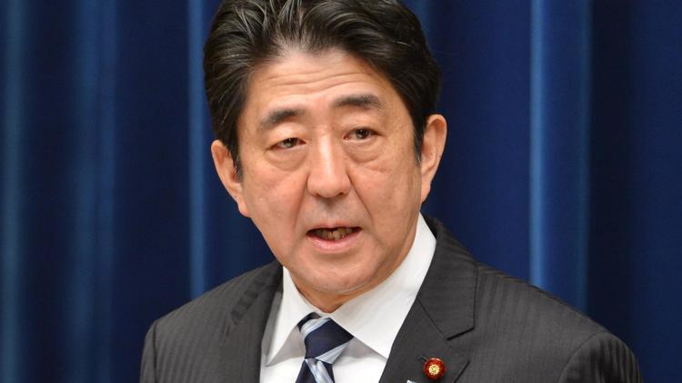 Le Premier ministre japonais Shinzo Abe, le 11 janvier 2013 à Tokyo [Kazuhiro Nogi / AFP/Archives]