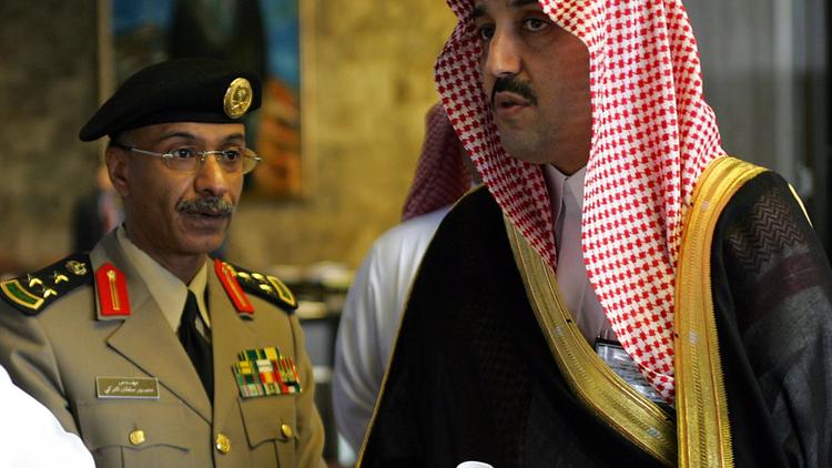 Le porte-parole du ministère de l'Intérieur, le général Mansour Al-Turki, à Riyadh le 8 février 2005 [Rabih Moghrabi / AFP/Archives]