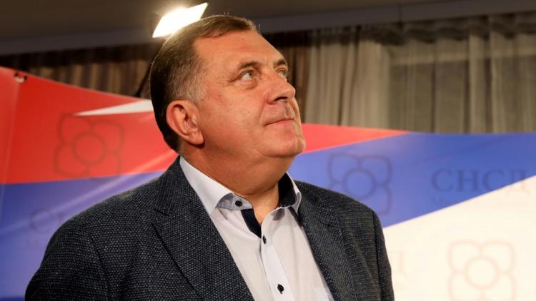 Le nationaliste serbe Milorad Dodik, co-président de la Bosnie-Herzégovine, le 7 octobre 2018 à Banja Luka [Milan RADULOVIC / AFP]