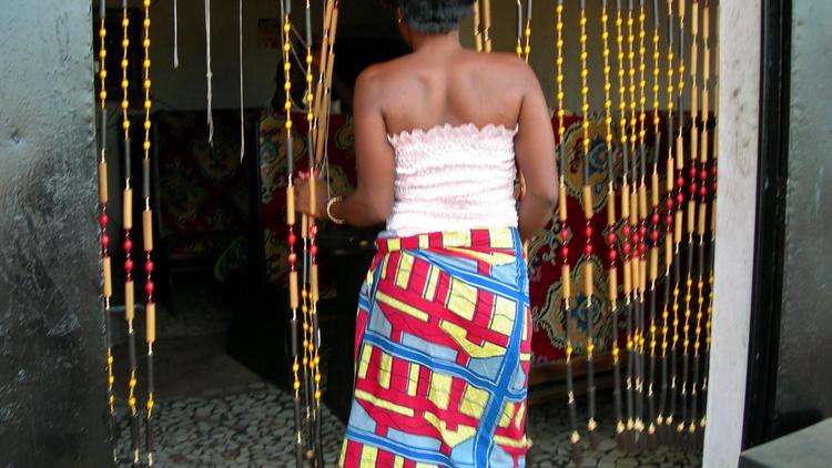 Une prostituée à Lagos  [Emmanuel Goujon / AFP/Archives]