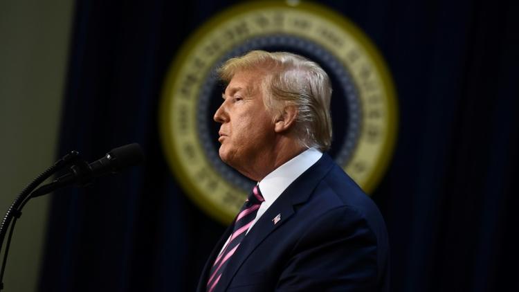 Le président américain Donald Trump à la Maison Blanche à Washington le 19 décembre 2019 [Brendan Smialowski / AFP]
