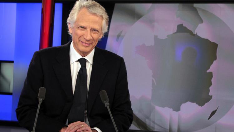 Dominique de Villepin invité e TV5 Monde le 7 mars 2012 à Paris [Marina Helli / AFP/Archives]