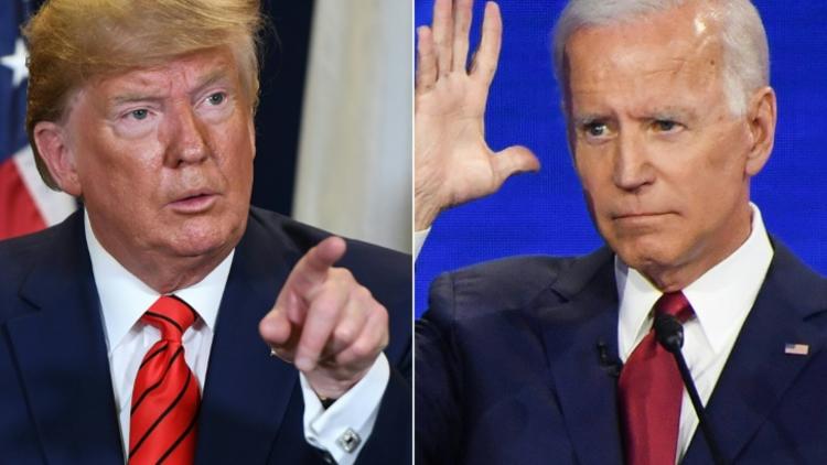 Donald Trump et Joe Biden, grands rivaux dans la course à la présidentielle américaine de novembre 2020 [SAUL LOEB, Robyn BECK / AFP/Archives]