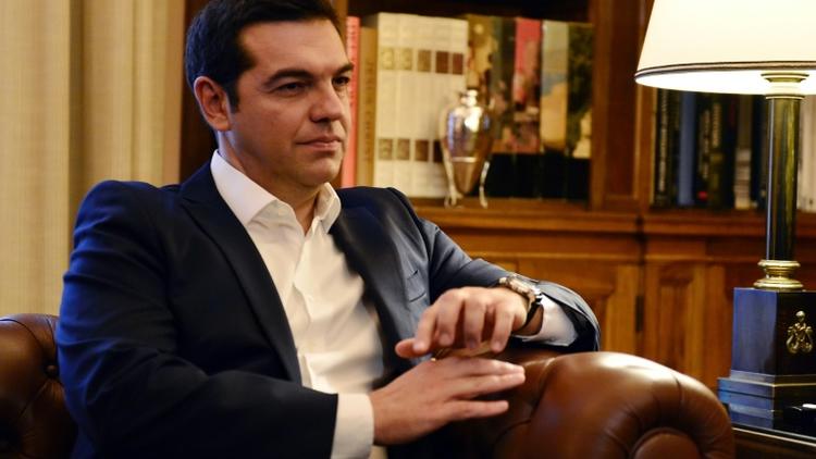 Le Premier ministre grec Alexis Tsipras, le 21 septembre 2015 à Athènes [LOUISA GOULIAMAKI / AFP]
