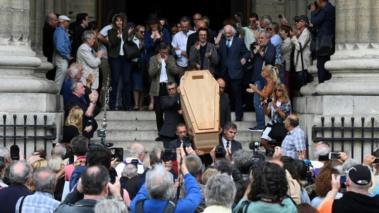 Obsèques du réalisateur Jean-Pierre Mocky à l'église Saint-Sulpice à Paris le 12 août 2019 [DOMINIQUE FAGET / AFP]