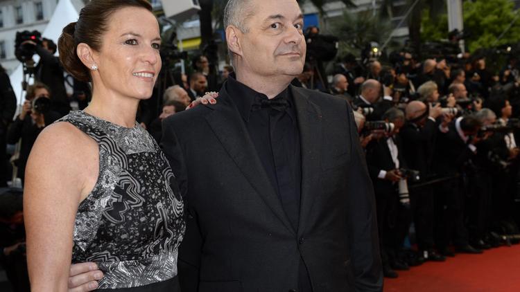 Jean-Pierre Jeunet et son épouse le 18 mai 2013 à Cannes [Anne-Christine Poujoulat / AFP/Archives]