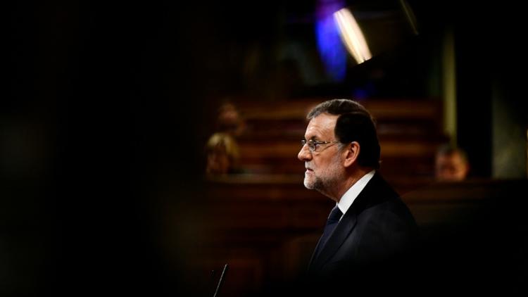 Le conservateur Mariano Rajoy au Congrès, le 27 octobre 2016 [GERARD JULIEN / AFP]
