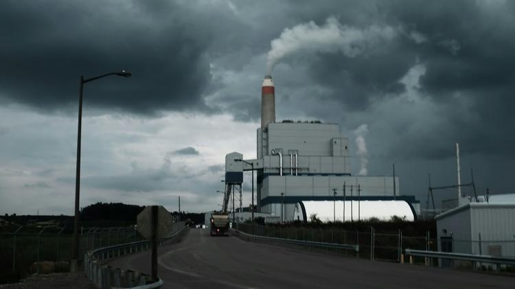 La centrale thermique au charbon de Longview à Maidsville (Virginie-Occidentale, Etats-Unis) le 21 août 2018 [SPENCER PLATT / GETTY IMAGES NORTH AMERICA/AFP/Archives]