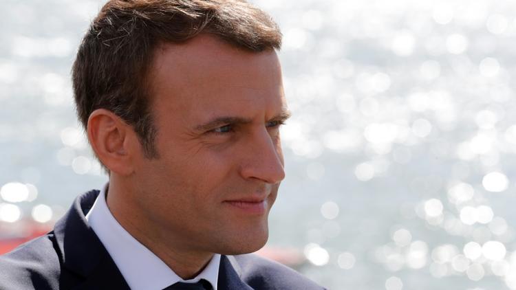 Le président français Emmanuel Macron, le 3 août 2017 à Moisson, dans les Yvelines [PHILIPPE WOJAZER / POOL/AFP/Archives]