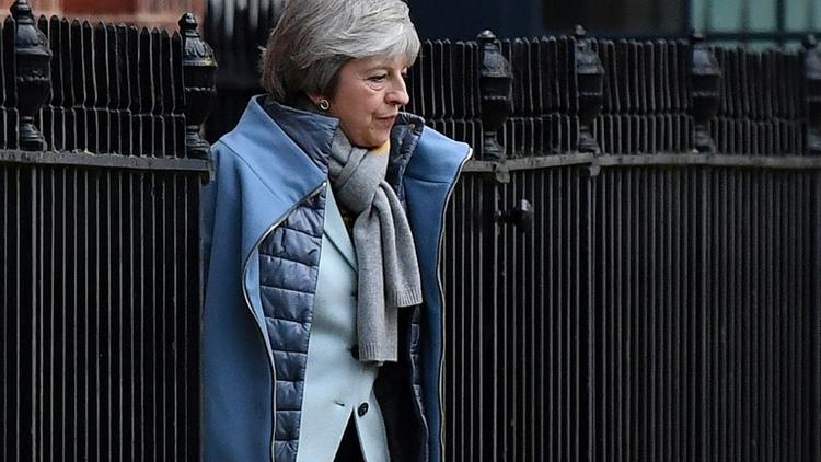 Theresa May, le 18 janvier 2019 à Londres [Ben STANSALL / AFP]