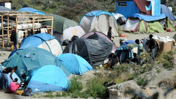 La "Nouvelle Jungle" à Calais, camp de migrants qui voudraient rejoindre la Grande-Bretagne, le 2 août 2015 [Francois Lo Presti / AFP/Archives]