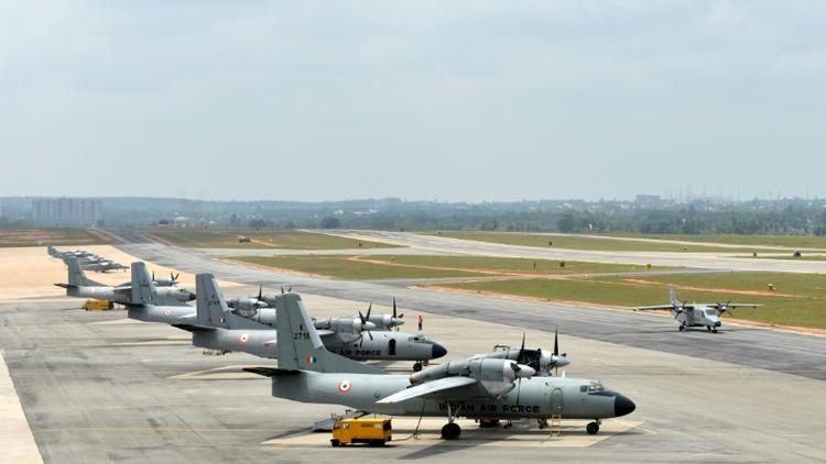 Des avions de l'armée de l'air indienne à Bangalore, le 3 octobre 2013 [Manjunath Kiran / AFP/Archives]